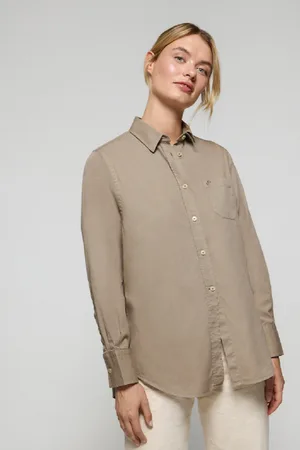 Polo Club® Camicia Simona Cammello Con Monogramma Ricamato Pc