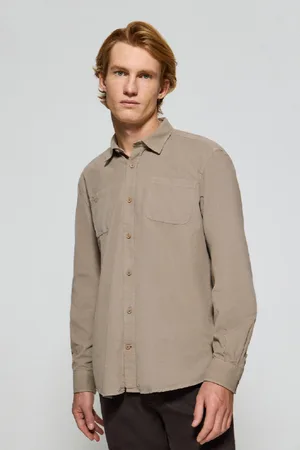 Polo Club® Camicia Con Tasche Massachusetts Cammello Con Ricamo