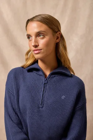Polo Club® Maglione Nahia Blu Con Monogramma Ricamato