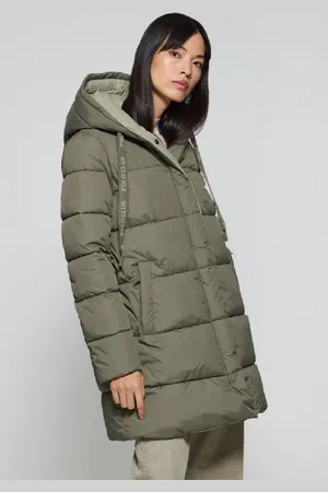 Polo Club® Cappotto Gracia Verde Double-Face Con Cappuccio E Particolari