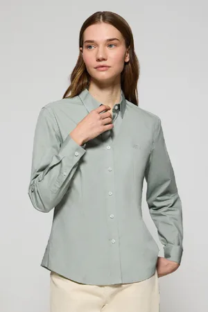 Polo Club® Camicia Slim Fit In Popeline Con Logo