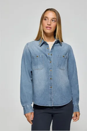 Polo Club® Camicia In Denim Con Due Tasche E Particolare