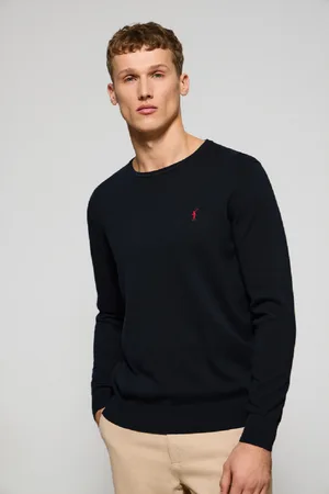 Polo Club® Maglione Blu Marino In Filo A Girocollo E Ricamo Rigby Go