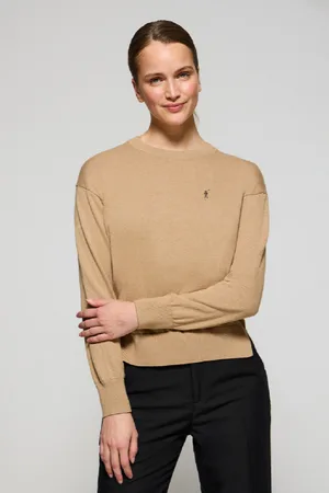 Polo Club® Maglione In Filo Cammello Vigorè A Girocollo E Logo Ricamato Rigby Go