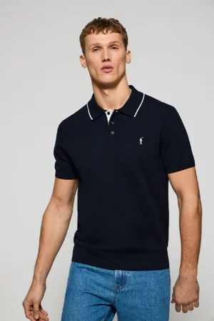 Polo Club® Polo Blu Marino In Filo Con Bottoni E Ricamo Rigby Go