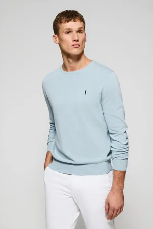 Polo Club® Maglione Blu Chiaro In Filo A Girocollo E Ricamo Rigby Go