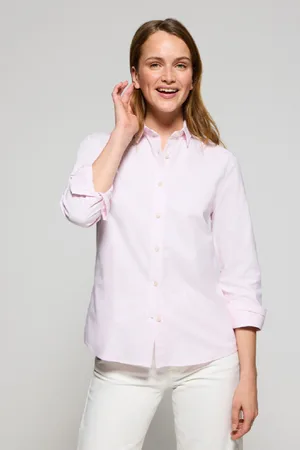 Polo Club® Camicia A Righe Rosa Con Logo Ricamato