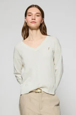 Polo Club® Maglione In Filo Con Scollo A V E Logo Ricamato Rigby Go