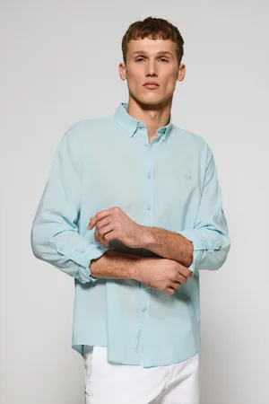 Polo Club® Camicia In Lino-Cotone Regular Fit Con Logo Ricamato