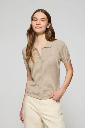 Polo Club® Maglione Lirio In Filo Abbottonata Con Monogramma Ricamato