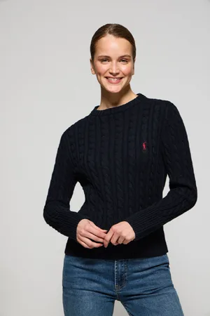 Polo Club® Maglione Blu Marino Intrecciato A Girocollo E Ricamo Rigby Go