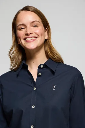 Polo Club® Camicia Oxford Regular Fit Blu Marino Con Logo Rigby Go