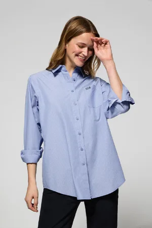 Polo Club® Camicia Samanta In Cotone A Righe Con Logo Ricamato