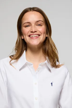Polo Club® Camicia Oxford Regular Fit Bianca Con Logo Rigby Go