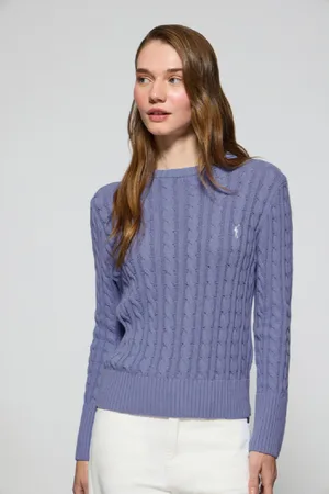 Polo Club® Maglione Blu Intrecciato A Girocollo E Ricamo Rigby Go