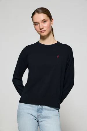 Polo Club® Maglione In Filo Blu Marino A Girocollo E Logo Ricamato Rigby Go