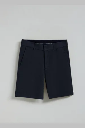 Polo Club® Pantaloncini Bali In Lino E Cotone Blu Marino Con Dettagli Ricamati