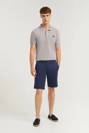 Polo Club® Pantaloncini Blu Scuro Relaxed Fit Con Logo Ricamato