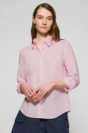 Polo Club® Camicia Regular Fit In Lino-Cotone Con Ricamo Rigby Go