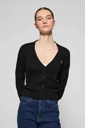Polo Club® Cardigan In Filo Abbottonato Con Scollo A V E Ricamo Rigby Go