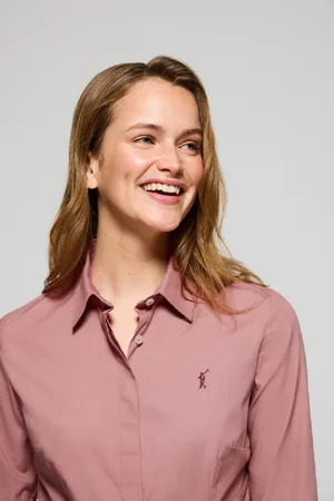 Polo Club® Camicia Slim In Popeline Con Logo Rigby Go Ricamato