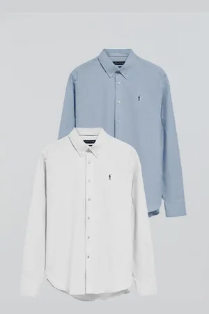 Polo Club® Pack Di Due Magliette Regular Celeste E Bianca Con Logo Rigby Go