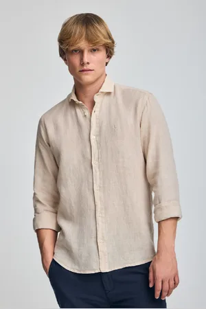 Polo Club® Camicia In Lino Tinta In Capo Con Ricamo Rigby Go