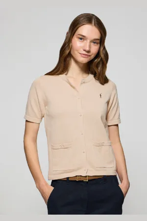 Polo Club® Cardigan A Maniche Corte Con Abbottonatura E Logo Rigby Go