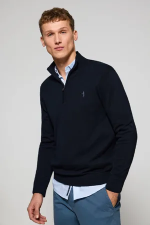 Polo Club® Maglione Blu Marino Con Cerniera E Ricamo Rigby Best