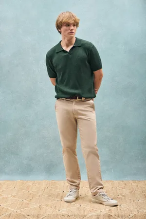 Polo Club® Maglione Verde Smeraldo A Coste Jay Con Monogramma Ricamato
