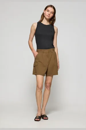 Polo Club® Pantaloncini Menfis In Twill Color Cammello Con Dettagli