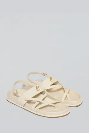 Polo Club® Sandali Allegra Beige Con Cinturino In Stile Bio Con Dettagli Metallici