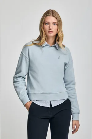 Polo Club® Felpa Blu Chiaro A Girocollo E Ricamo Rigby Go