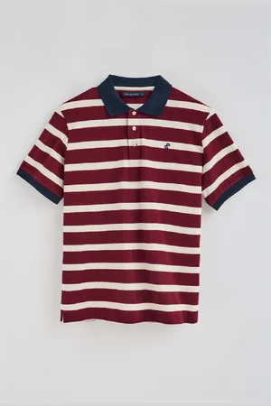 Polo Club® Polo Genova A Righe Con Monogramma Ricamato