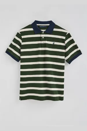 Polo Club® Polo Genova A Righe Con Monogramma Ricamato