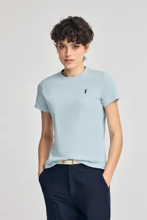 Polo Club® Maglietta Blu Chiaro A Girocollo E Ricamo Rigby Go
