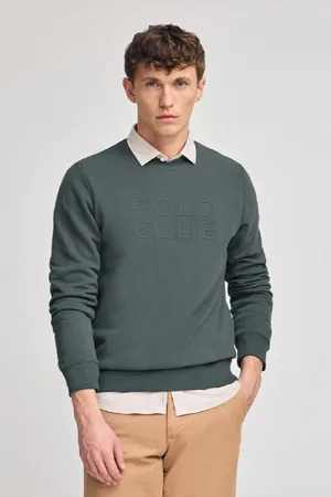 Polo Club® Felpa Ampia Iconic Grigia Con Logo In Rilievo