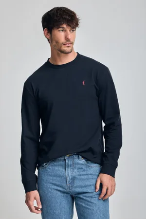Polo Club® Maglietta Blu Marino A Maniche Lunghe Con Ricamo Rigby Go
