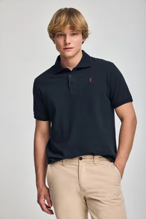 Polo Club® Polo Blu Marino A Maniche Corte E Tre Bottoni Con Logo Rigby Go Ricamato