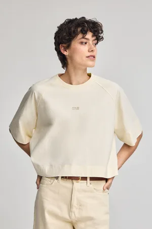 Polo Club® Maglietta Ecrù Danae Con Logo Ricamato