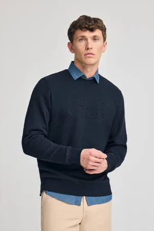 Polo Club® Felpa Ampia Iconic Blu Marino Con Logo In Rilievo