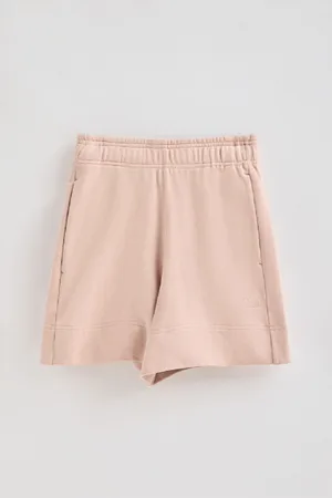 Polo Club® Pantaloncini In Cotone Nude Con Logo Ricamato