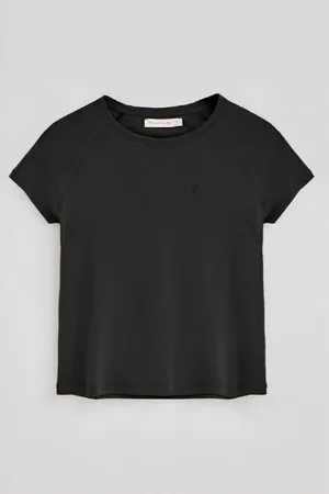 Polo Club® Maglietta Nera Hesperia Con Monogramma Ricamato