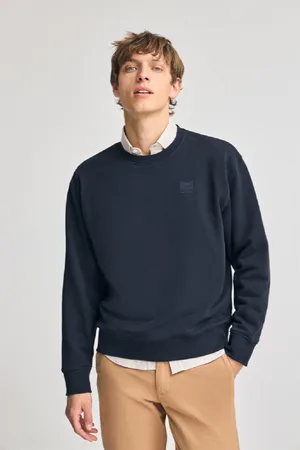 Polo Club® Felpa Navy Relax A Girocollo Con Dettaglio