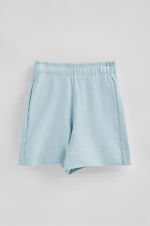 Polo Club® Pantaloncini In Cotone Blu Chiaro Con Logo Ricamato