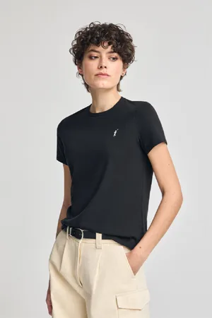 Polo Club® Maglietta Nera A Girocollo E Ricamo Rigby Go