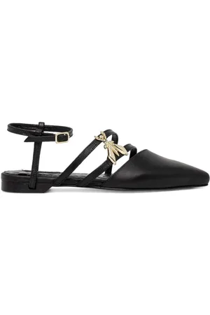 Patrizia Pepe Ballerina nera placca Fly oro