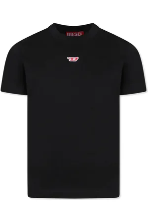 Diesel T-shirt nera ricamo D