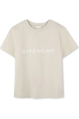 Givenchy T-shirt basic crema logo frontale