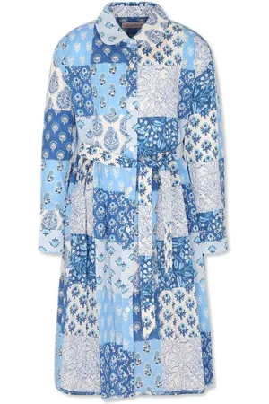MC2 SAINT BARTH Abito philipa con fantasia all-over blu